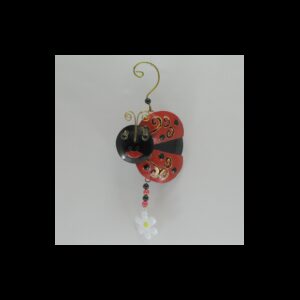 Coccinelle à suspendre métal