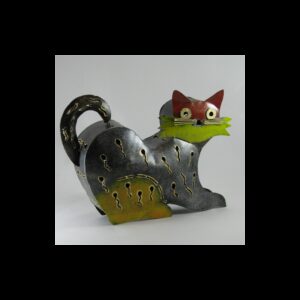 Chat métal artisanat jardin maison