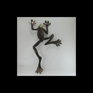 Décor mural grenouille -réalisation artisanale en métal