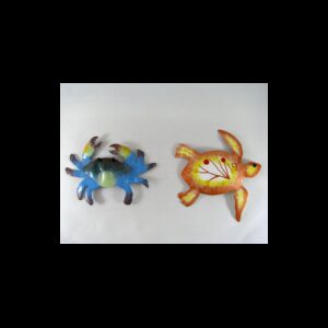 2 Magnets crabe-tortue métal