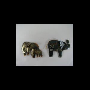 2 Magnets éléphants métal