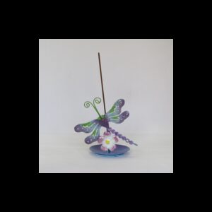 Porte-encens libellule métal